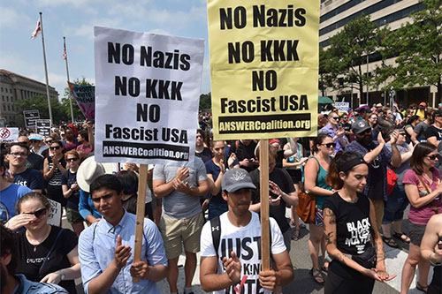 Manifestaciones en el primer aniversario de Charlottesville